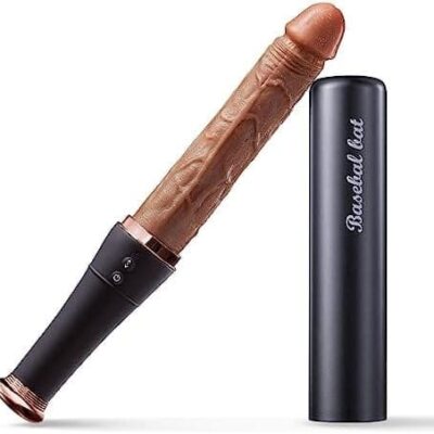 Thrusting Automatic Dildo Machine Sex Toys Heated Dildo Fucking Machines Lambskin 7 Inch Dildo, Vibrating Electric Dildo Realistic Real Feel Dildo Brown Baseball Vibrators with 10 Thrusting; Anal Dildos Sex Machine Adult Sex Toy for Women Couple