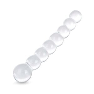 Glass Dildo, Crystal G Spot Stimulation Pleasure Wand Penis Anal Sex Toys for Couple Women Romi