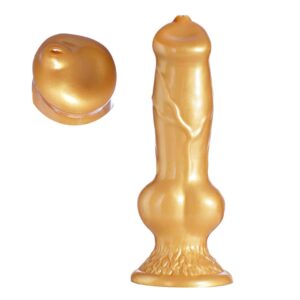10" Realistic Dog Knot Big Dildo,Silicone Large Thick Wolf Dildo with Suction Cup,Fantasy Dog Animal Alien Anal Plug Penis, Fat and Wide Anus Toy,Suction Dildo Play for Male and Female Couples