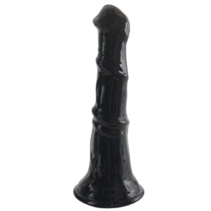 Huge Thick Horse Dildo, 13.8 inch Realistic Big Animal Dildo with Strong Suction Cup, G Spot Giant Dildos Large Cock Adult Anal Sex Toys for Women Men Couple (Black)