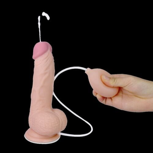 Soft Bendable Realistic Ejaculating Squirting Dildo Dong Cock Balls Suction Cup | eBay