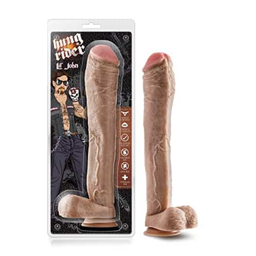 Eden 13 Inch Extra-Large Realistic Dildo with Balls and Strong Suction Cup Base - Body-Safe PVC, Ultimate Pleasure - Beige
