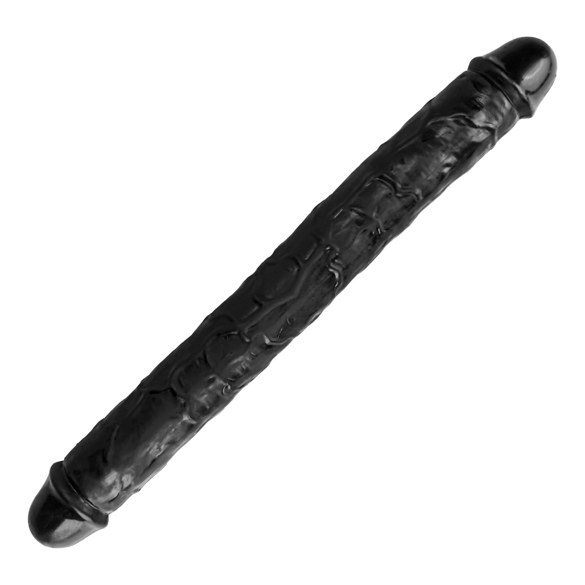 13.4 * 1.5 Inches Double Dildo Crystal Jelly Realistic Anal Long Dildo Penis Soft and Flexible with Veins and Glans Adult Sex Toys for Women/Men/Lesbian Black