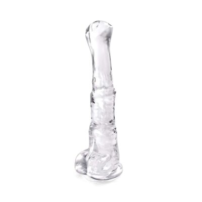 Aobrong 11.4 Inch Huge Realistic Dildo, Soft Lifelike Horse Jelly Penis with Strong Suction Cup, Adult Anal Sex Toys for Women, Men (Clear M)
