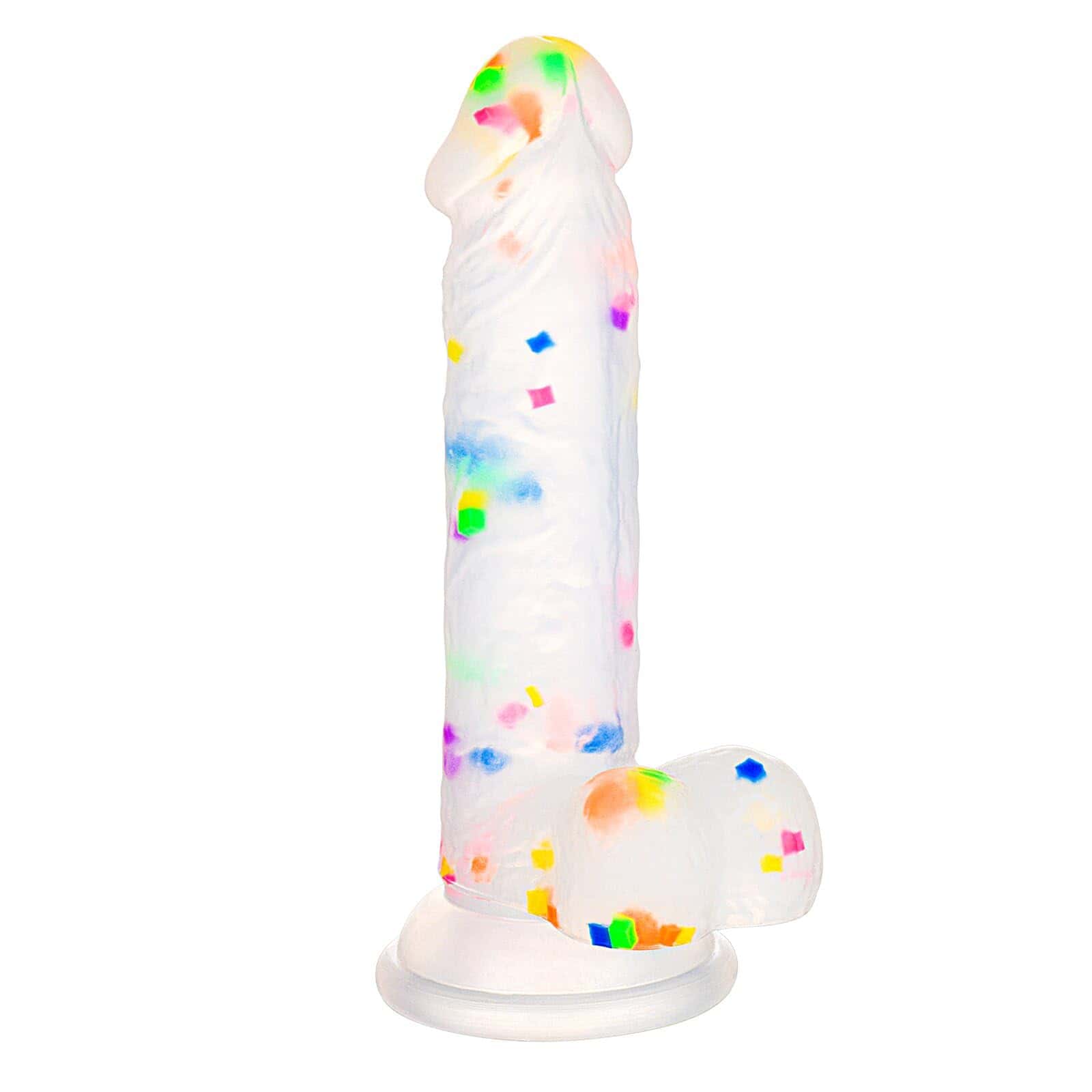 6.5 Inch Colorful Realistic Dildo Feels Like Skin Body-Safe Material G spot Stimulator Dildos with Strong Suction Cup for Hands-Free Play Sex Toys for Adult