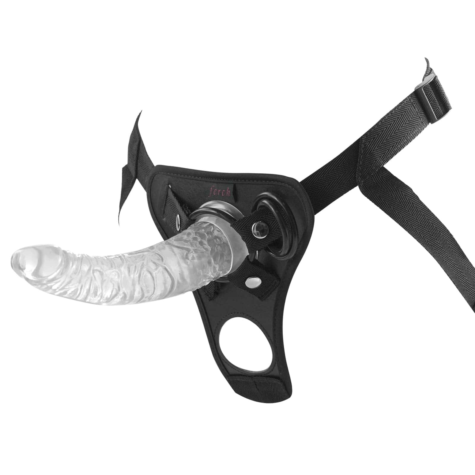 Harness & Strap-On Set, Wearable Sex Strap-on with 7.87 Inches Jelly Dildo, Adult Sex Toys for Female Masturbation and Lesbian