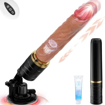 Sex Machine Thrusting Dildo Vibrator - Realistic Dildos for Women Sex Toys Men Anal Toys, Adult Toys Anal Dildo Machine Sex Toy with Sucker, Remote Control 7 Thrusting &Vibration Modes