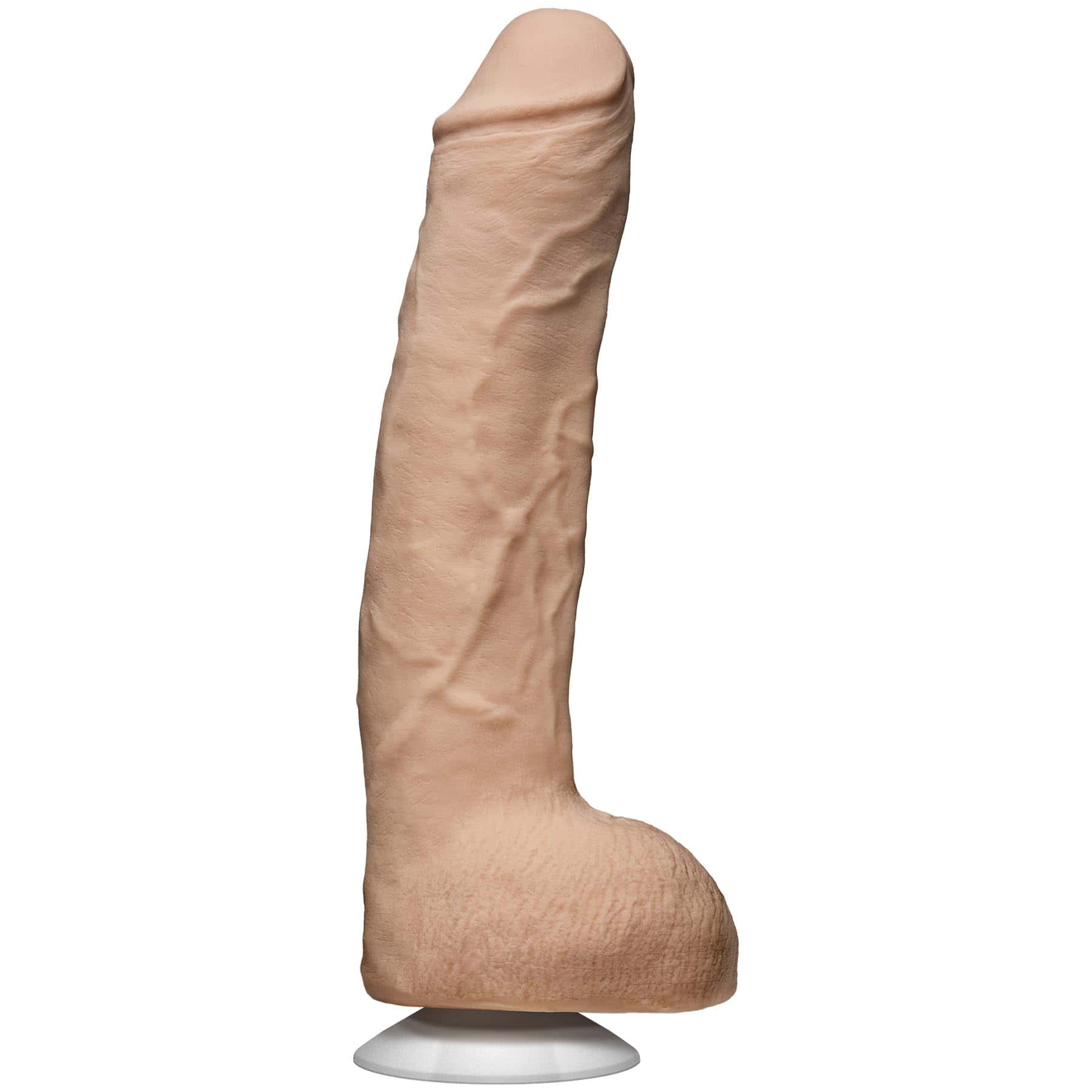 Doc Johnson Signature Series - The Legendary John Holmes - 12 Inch Realistic ULTRASKYN Dildo with Removeable Vac-U-Lock Suction Cup - F-Machine & Harness Compatible - for Adults Only, Vanilla