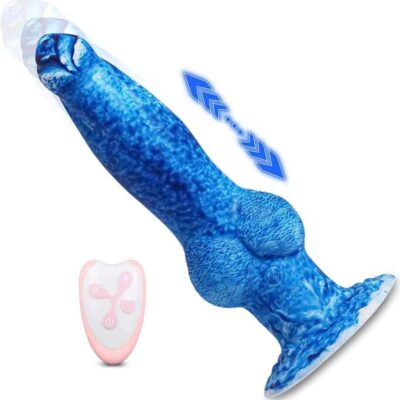 8.8in Thrusting Dildo Realistic Vibrating Dildos - Adult Sex Toys Thick Huge G Spot Anal Dildo Vibrator with 7 Modes, Silicone Suction Cup Knot Dildo Sex Toys for Couples