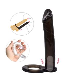 Double Penetration Cock Ring Dildo & Vibrator