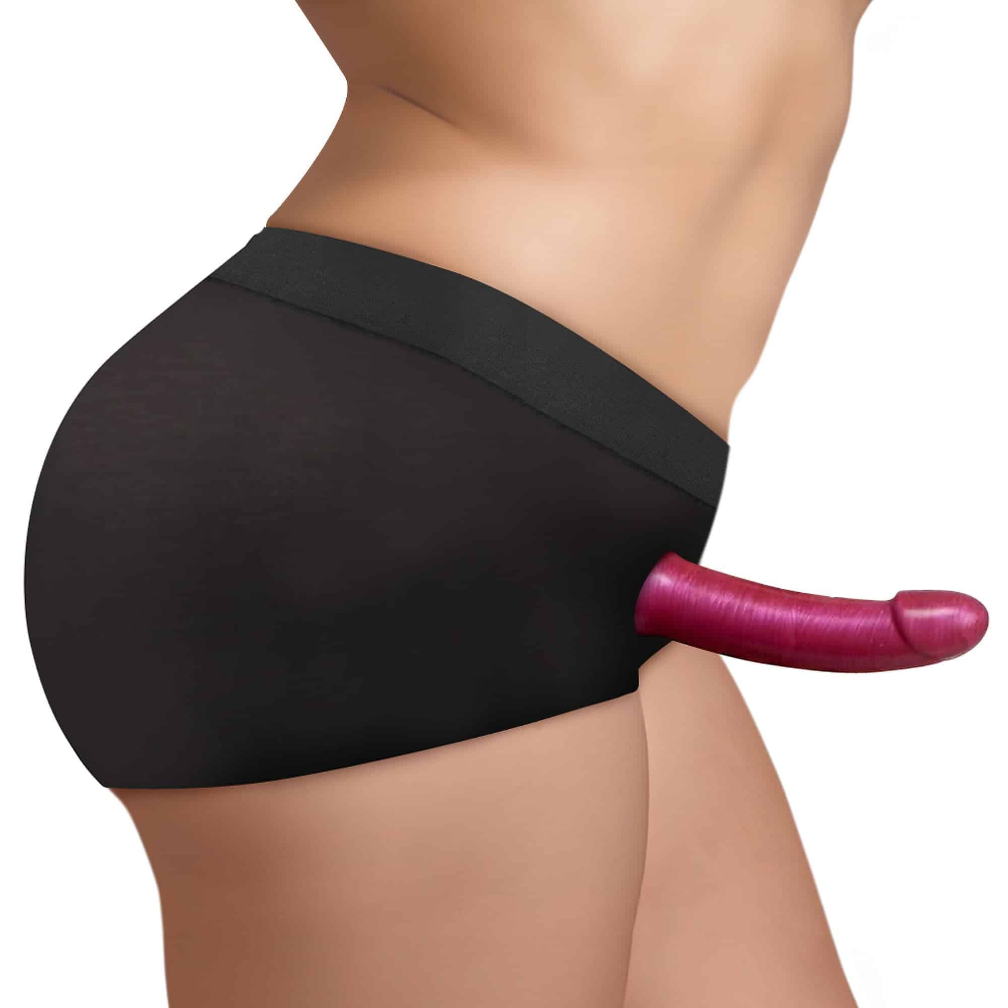 2XL Dildo Shorts - Mod Strap On Style Harness With Built In O Ring - 2xl