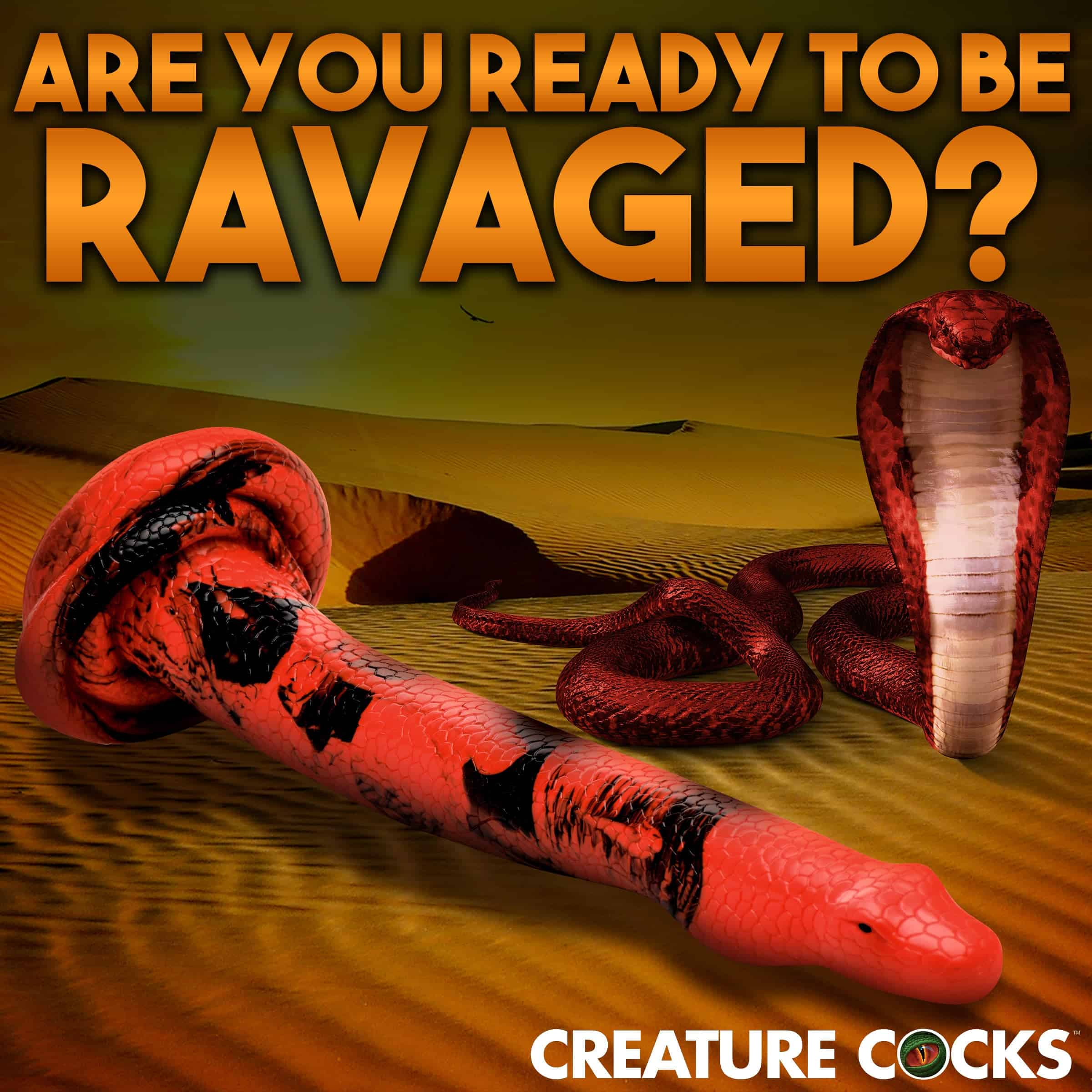 King Cobra Silicone Dildo - 14 Inch Dildo