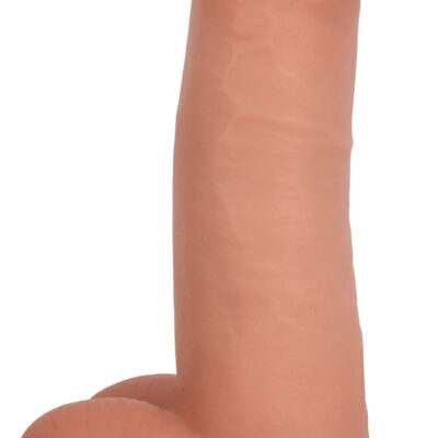 Jock Light Bareskin Vibrating Dildo With Balls - 8 Inch